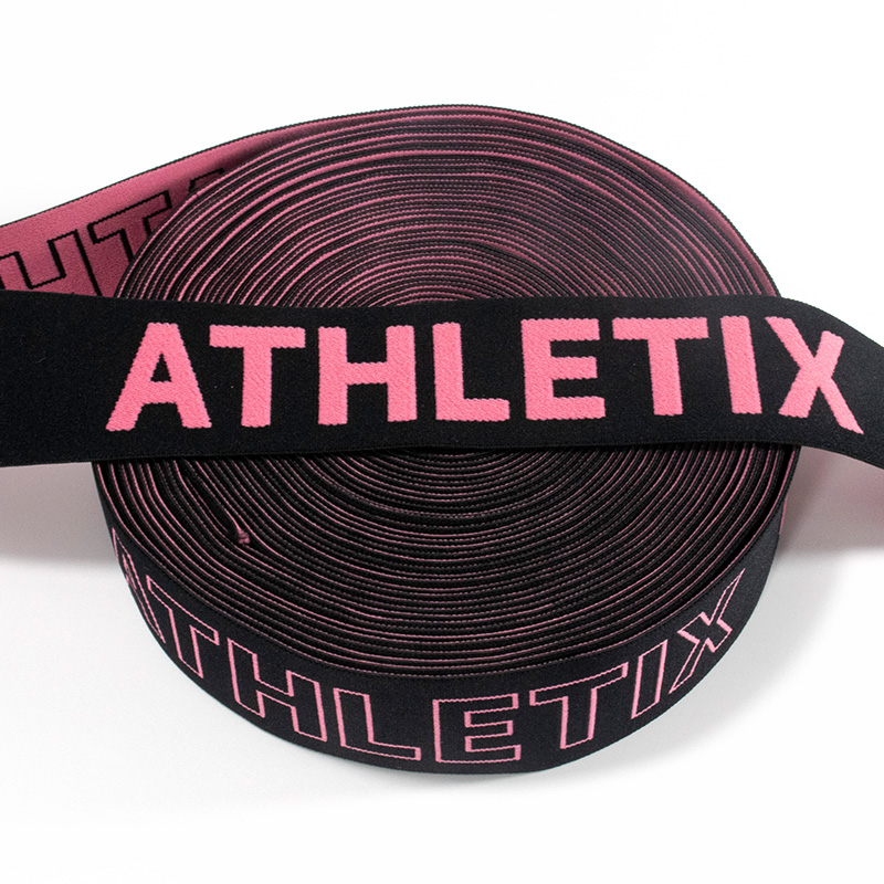 Heat Transfer Soft Waistband Customized Printed Hot Sale Garment Jacquard 40mm Woven Elastic Band Belt For Underwear