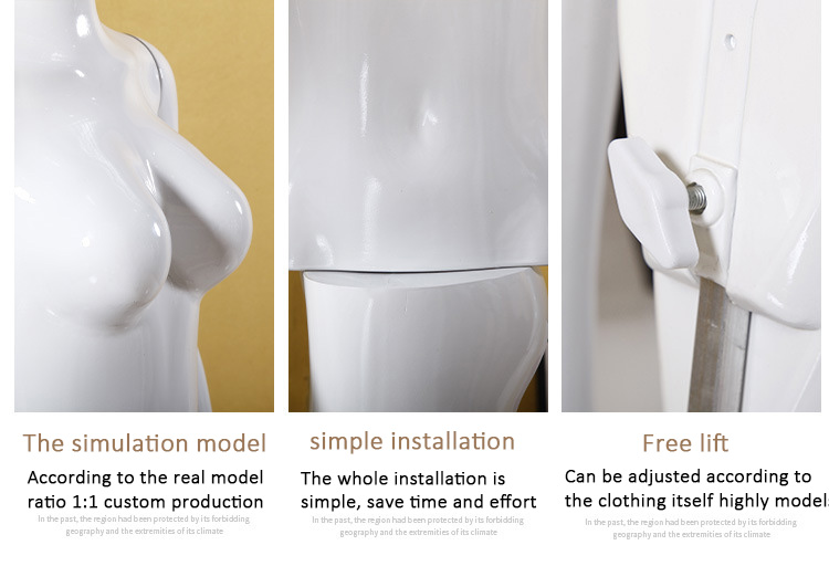 Pvc Full Body Mannequin Stand With Shoulders For Wig Display