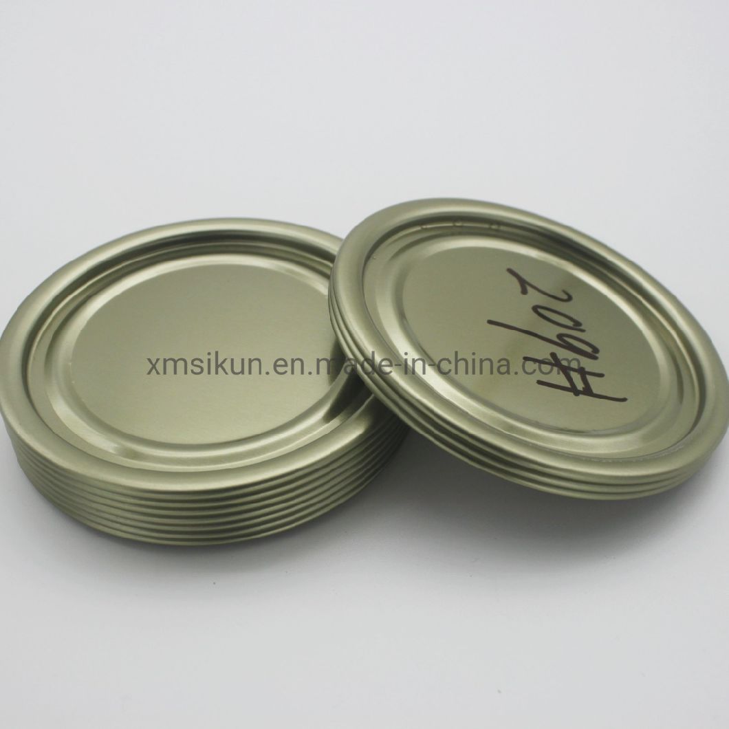 Food Grade 209# Tinplate End Easy Open Lid for Tin Can