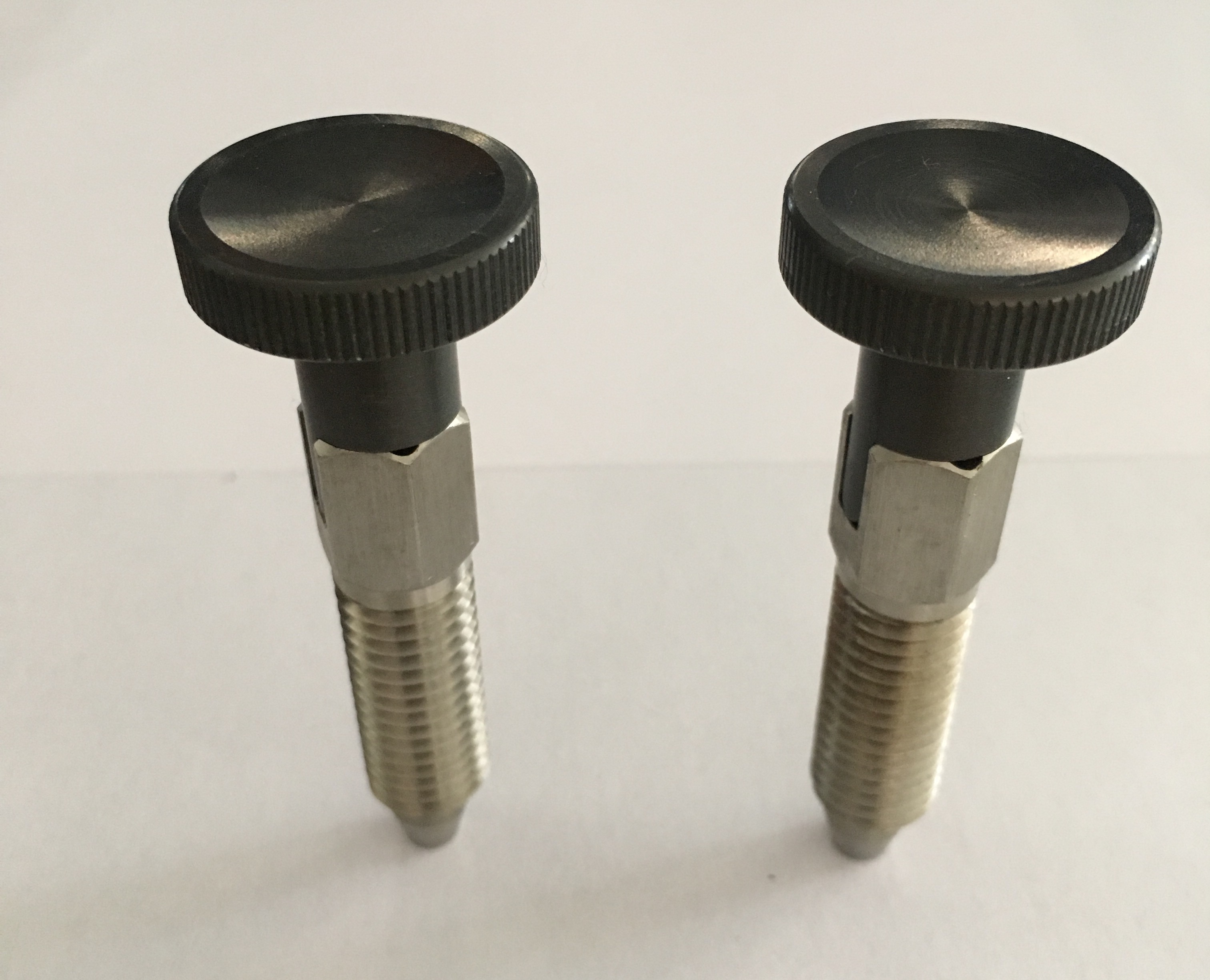 High Precision Retractable Index Plunger , Hex Collar Spring Loaded Indexing Plungers Pin