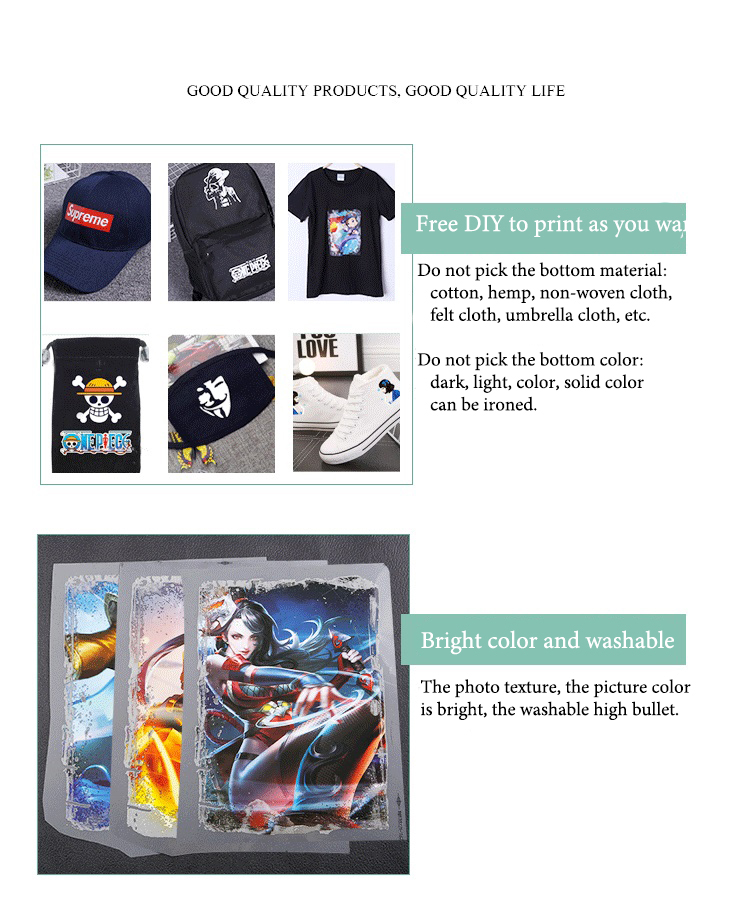 Clothing Heat Transfer Printing Customized