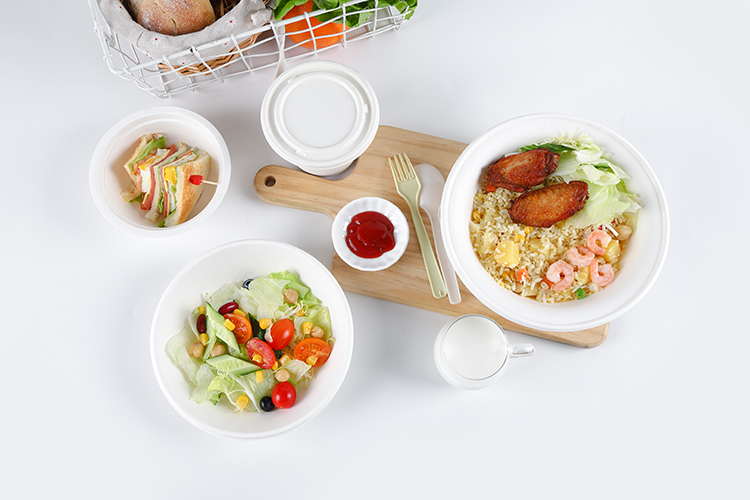 32oz large capacity delivery disposable sushi packaging bowl