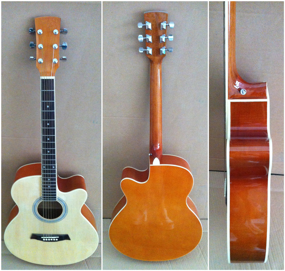 40inch standard size Top Acoustic guitar Kauripine wood guitar wholesale Fine handcraft&excellent sound- TP-AG20