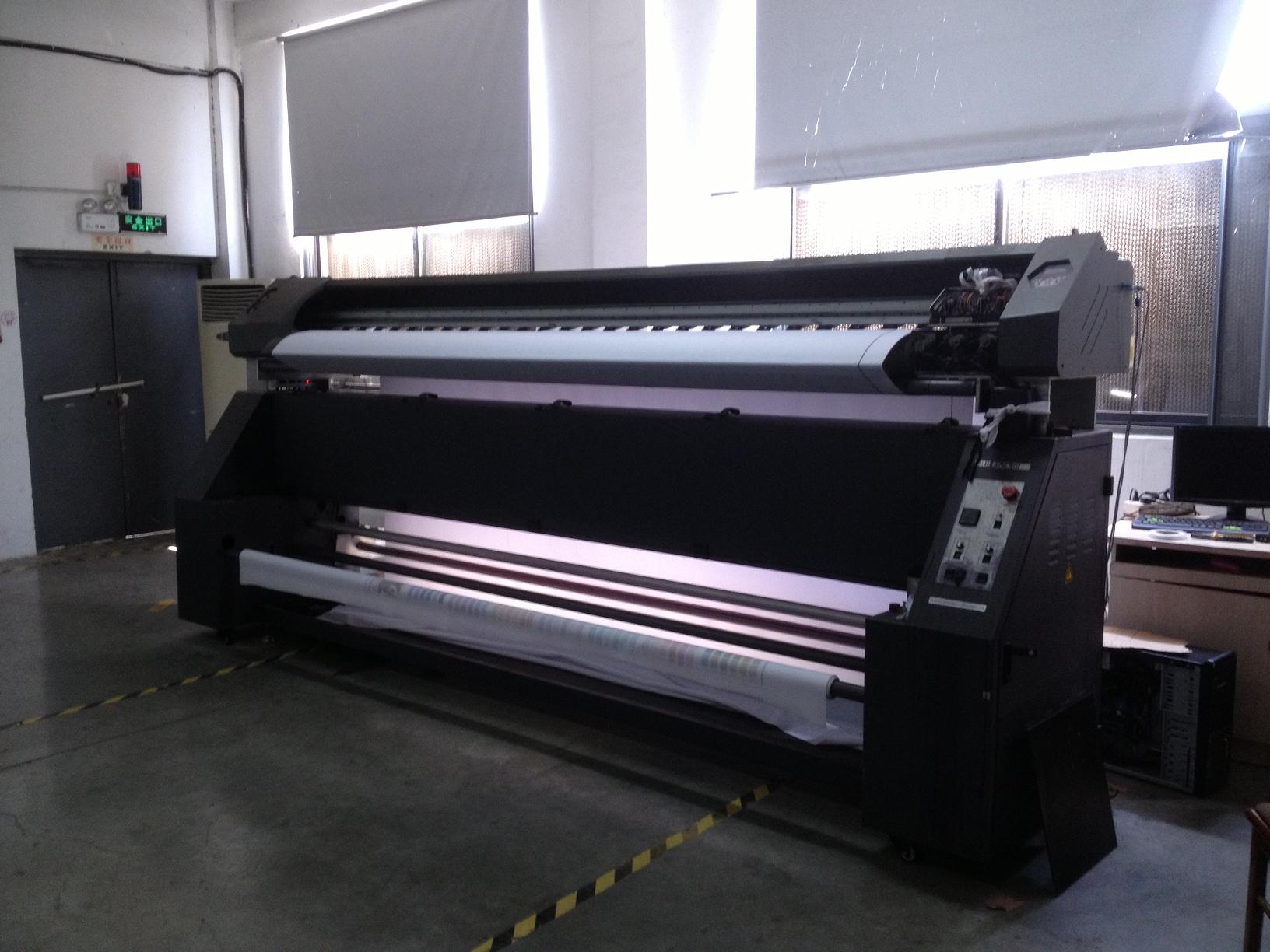 Professional Dye Textile Fabric Sublimation Printer Eco solvent / DX7 Printhead