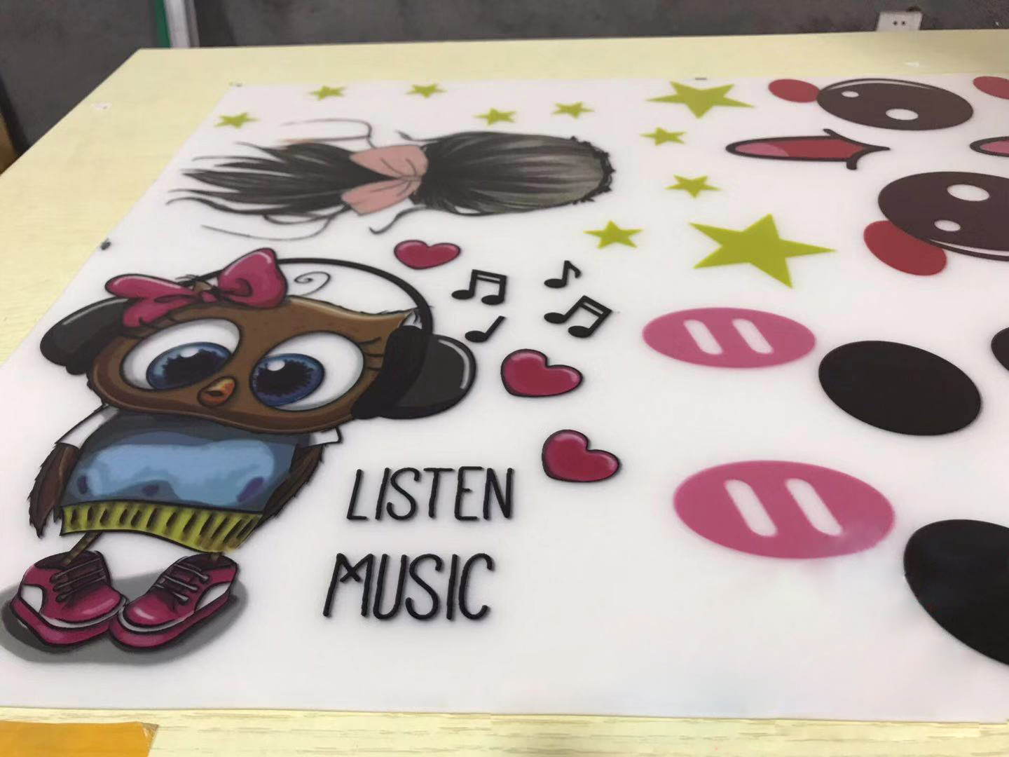 Custom Heat Transfer Vinyl Stickers , T Shirts Heat Press Transfer Printing