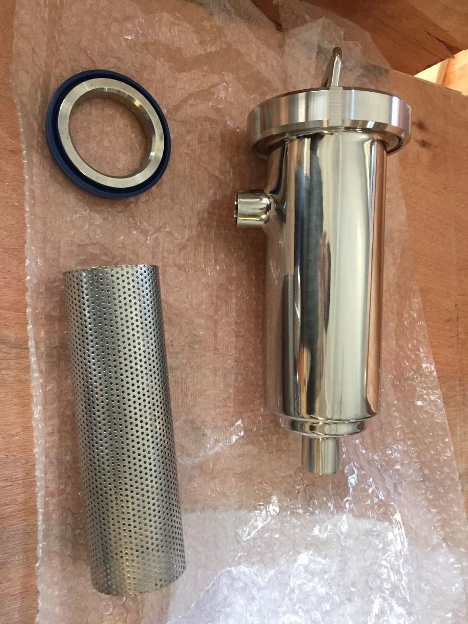 Food Grade Stainless Steel Sanitary Pipe Fittings Water Oil Filter Angle Straight Strainer With Clamp