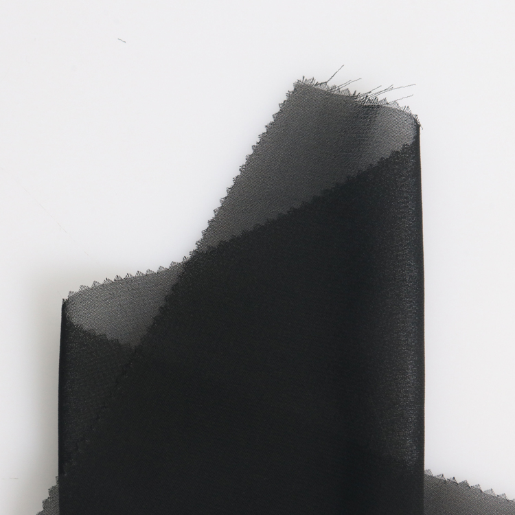 Apparel Scarf Recycled Poly Chiffon 75d*75d Imitation Silk Fabric Customized