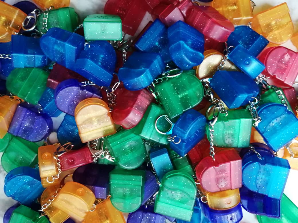 Kt 1027 Keychain Flash Stamp Doctore Students Stamp Materail