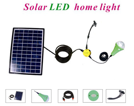 Solar Home lighting intelligent remote control-with hook 6W Solar panel 3W LED high lumens with solar power
