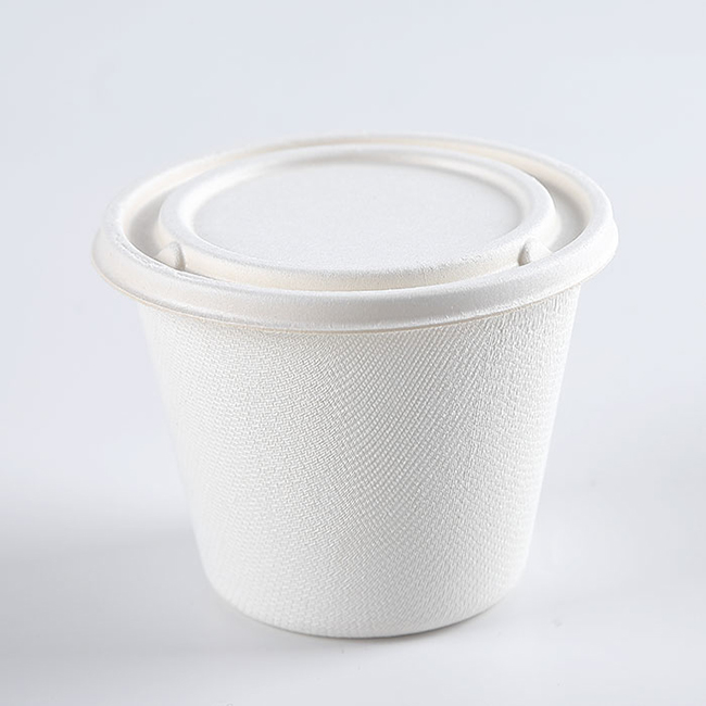 BRC awarded 16oz Plastic free ecofriendly biodegradable disposable food containers soup bowls