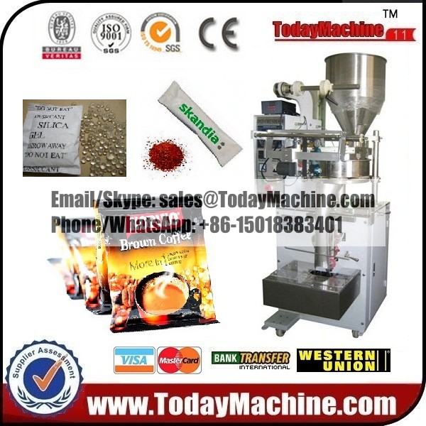equipments including vertical form fill seal machines, bag filling and sealing machines, flexible packaging supplies and packaging materials Packaging Machine, Pouch Packing machine with batch code & nitrogen filling.powder