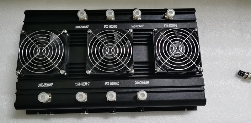 8-band 125 watt cellular shielding jammer, powerful mobile phone jammer up to 150 meters power distance can be adjusted
