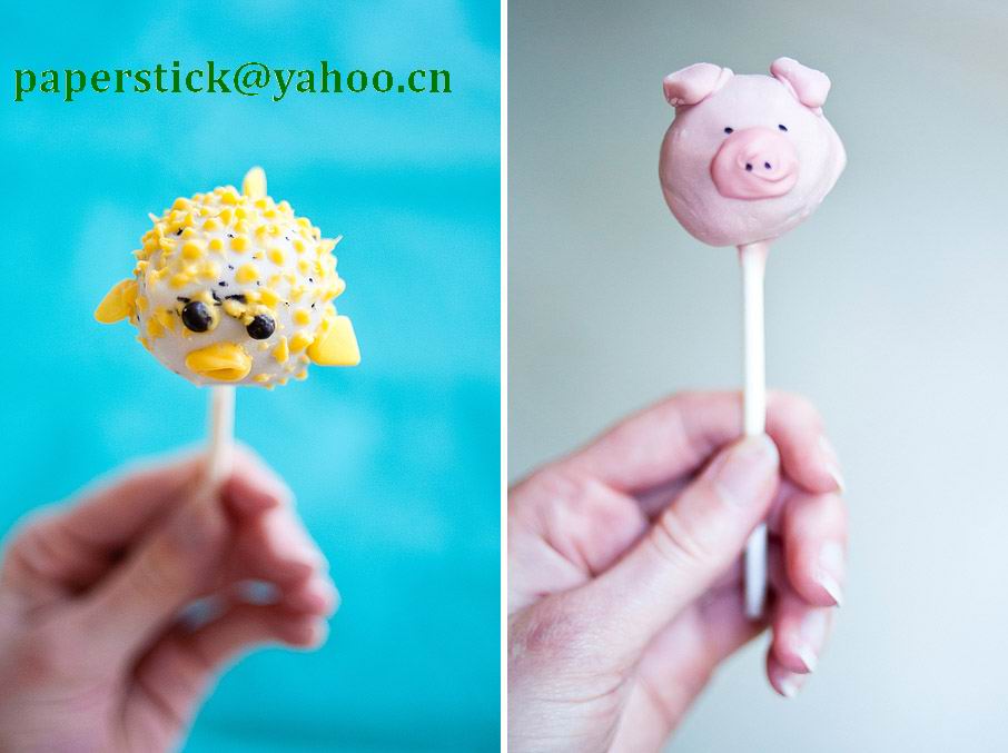 paper stick / paper lollipop sticks /cake pop sticks