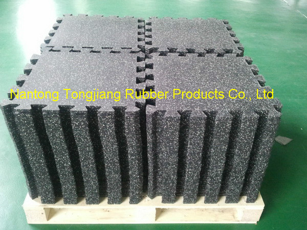 EPDM color flecks interlock rubber sheet
