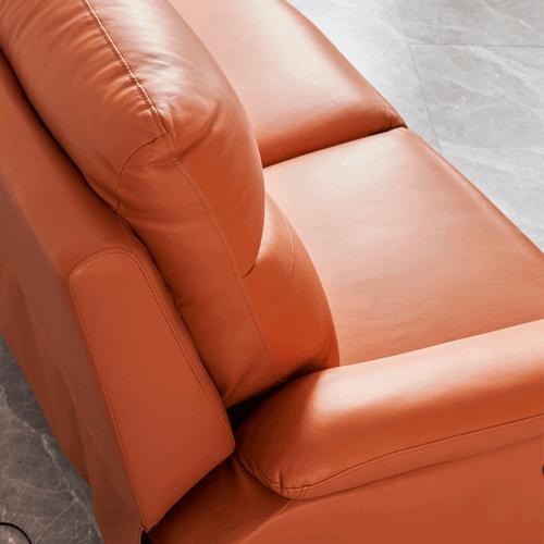 New Space Capsule Leather Function Sofa Modern Minimalist Living Room Three-Seat Electric Function Sofa