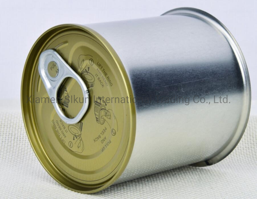 Plain Lacquer Empty Tin Can 668# with Easy Open Lid for Packing Canned Sweet Corn