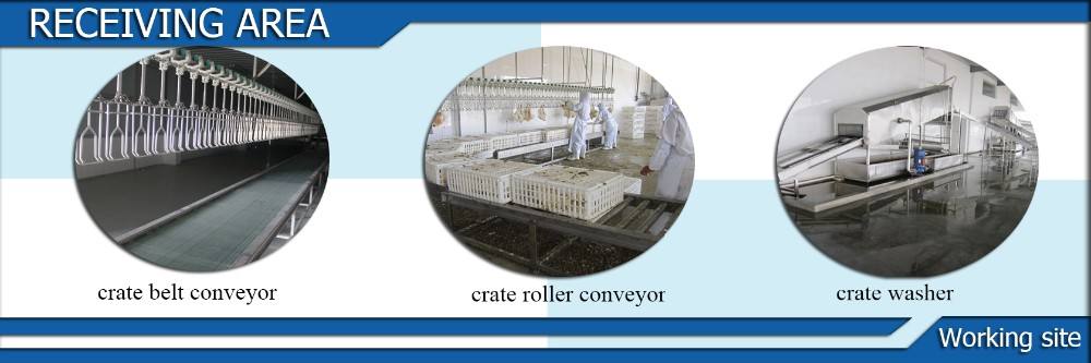 Chicken slaughtering machine Overhead conveyor line for poultry processing plant feet shackle hanger SS 304 material