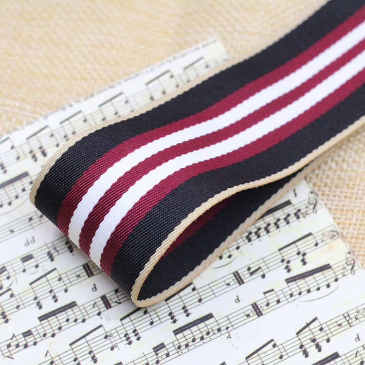 High Quality Sewing Grosgrain Ribbon Printed Stripe Printed Bow