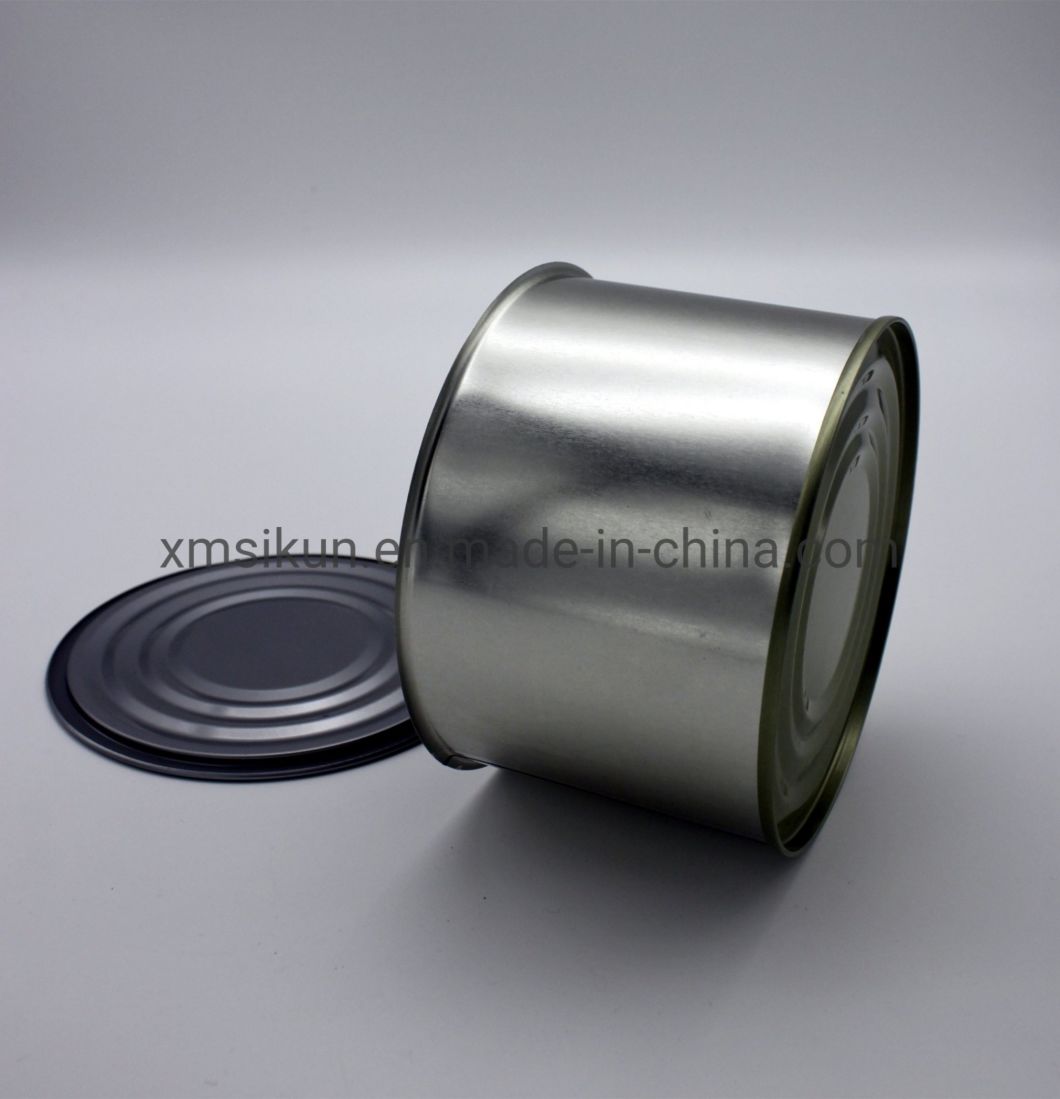 Hot Selling Food Grade 950# Metal Round Tin Can with Easy Open Lid