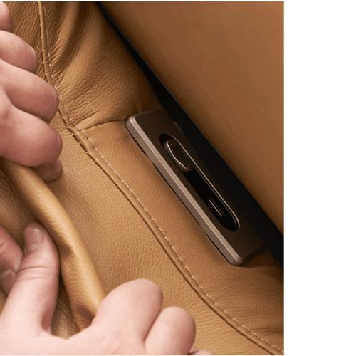 New Hidden Control Panel Function Sofa Italian Double Armrest Headrest Adjustable Combination Sofa Furniture