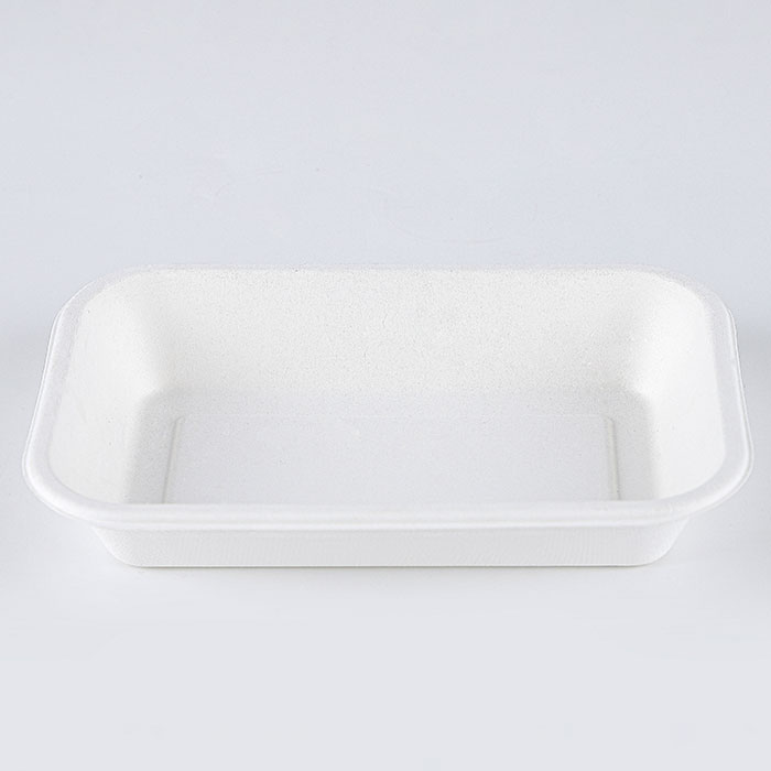 24oz Eco-friendly Disposable Biodegradable Sugarcane Bagasse Tray