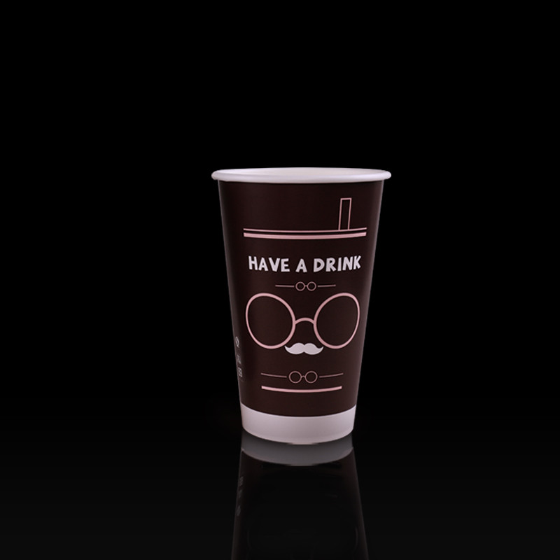Mustache glasses wholesale paper milk tea coffee cups