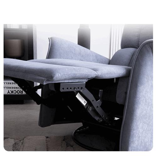 New Functional Electric Single-Seat Fabric Sofa Modern Minimalist Gray Rockable Function Reclining Chair
