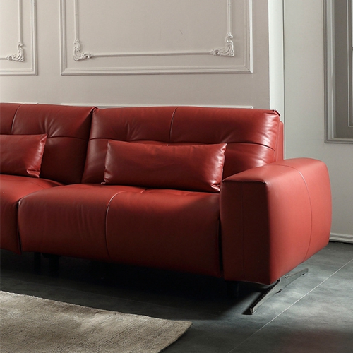 Light Luxury Leather Soft Sofa Space Capsule Cinema Sofa Living Room Combination Electric Reclining Function