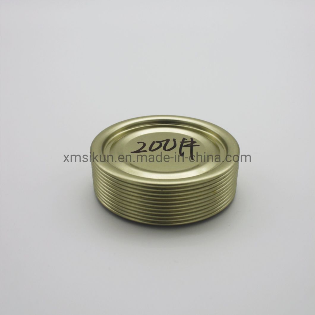 Food Grade 200# Tinplate End Easy Open Lid for Tin Can