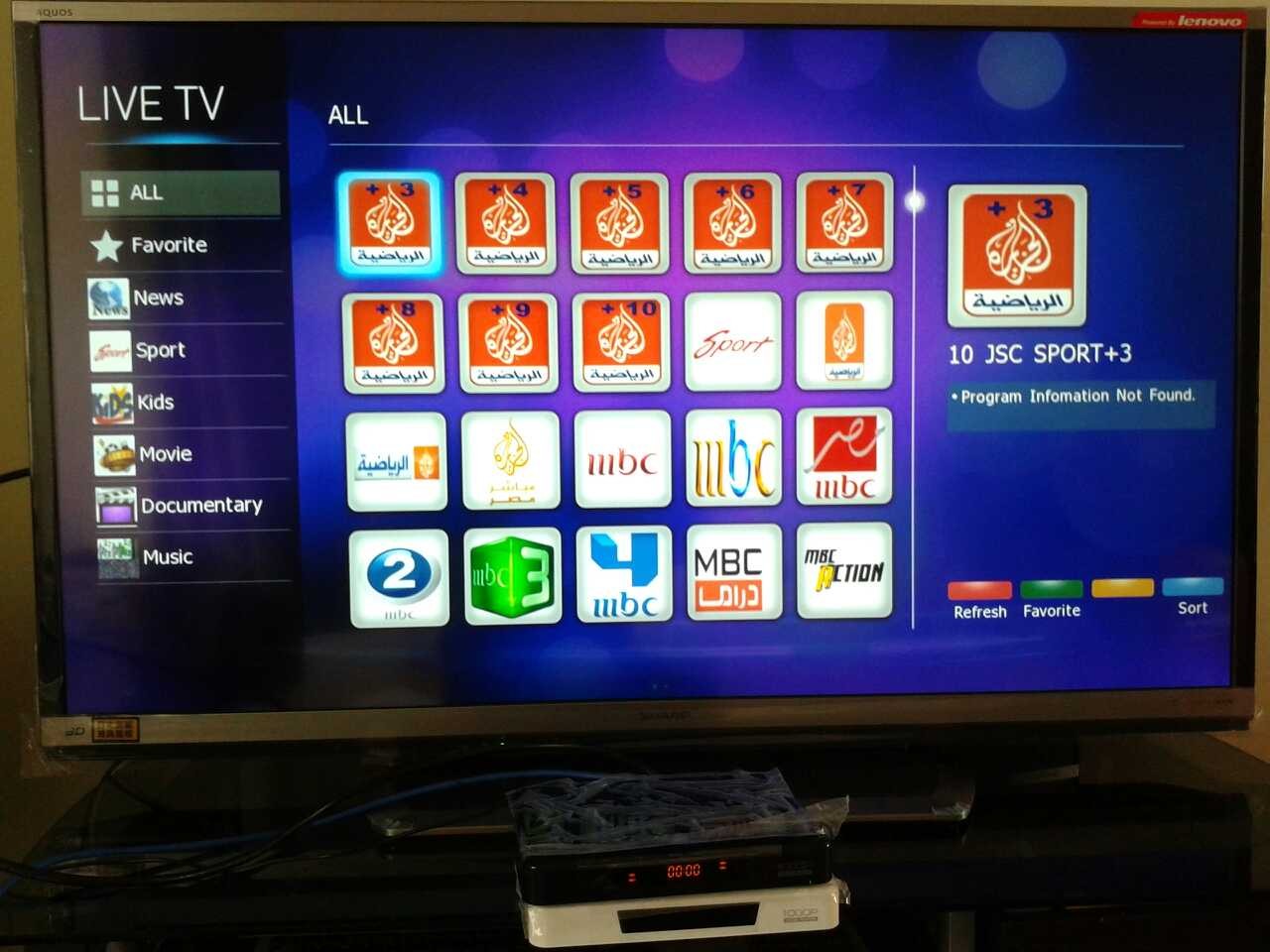Arabic IPTV receiver with arabic internet tv for sale ...