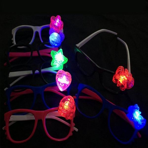 multi color cute plastic flashing light up led glasses/ led glasses / led party glasses