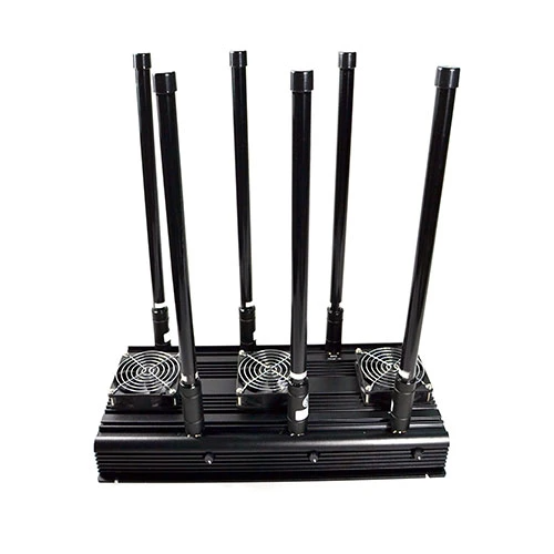Desktop six-channel high-power 800 MHz -2700 MHz mobile phone wireless jammer, gps Beidou wireless signal jammer