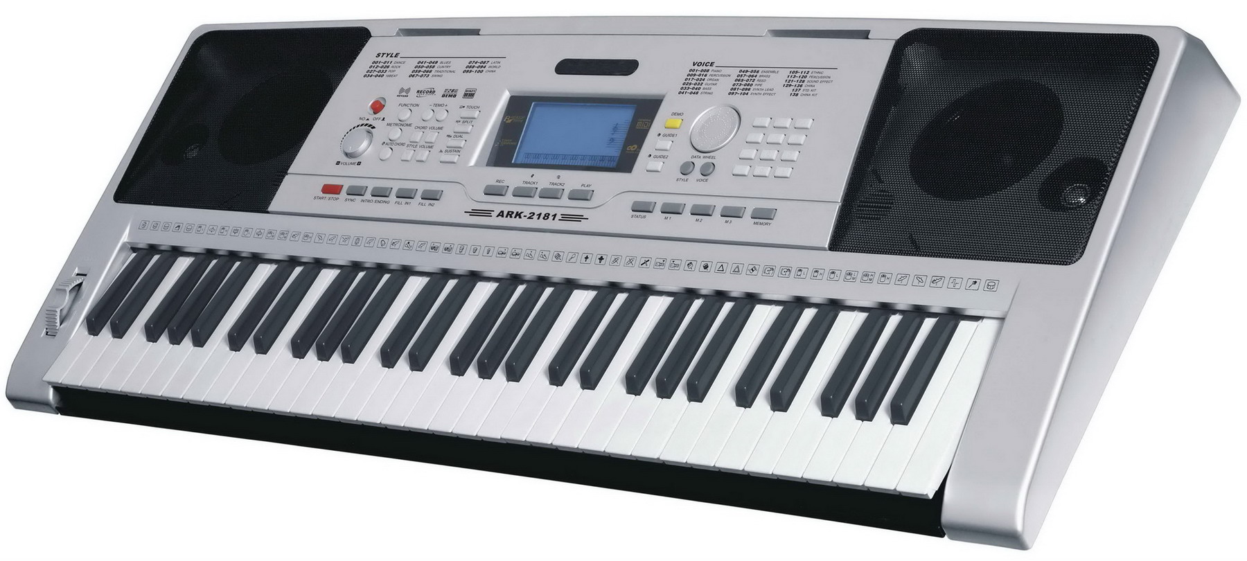 61 KEYS Hot sale Professional Electronic keyboard Piano touch response and MIDI out ARK-2181