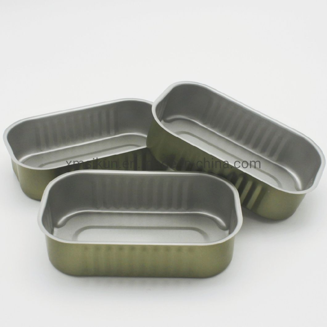 Private Logo Lithographed Can 311# Tin Can Club Can for Packing Canned Sardine