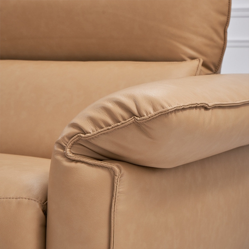 New Hidden Control Panel Function Sofa Italian Double Armrest Headrest Adjustable Combination Sofa Furniture