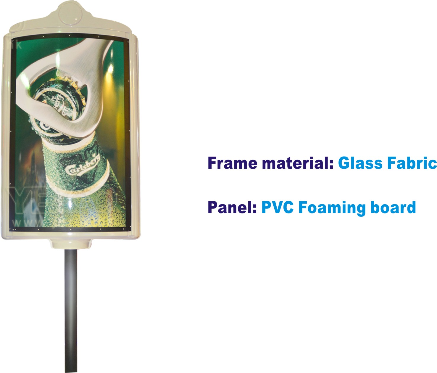 Outdoor Lamp Post Display Frame