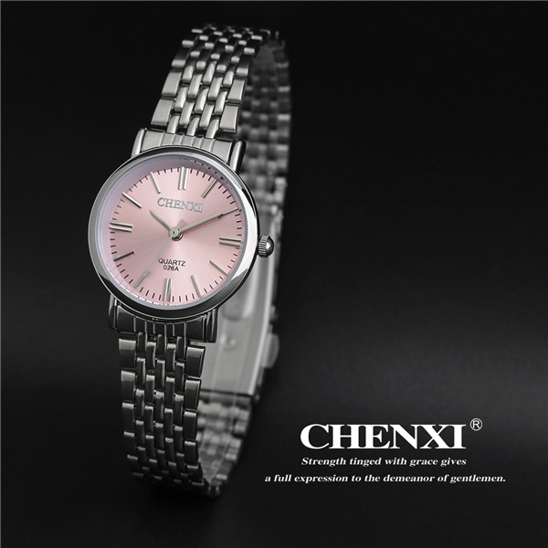 Fashion Jewelry Wholesale Watch Factory Price Cheap Stainless Steel Watches Lady Wrist Watch Female Watch Pink