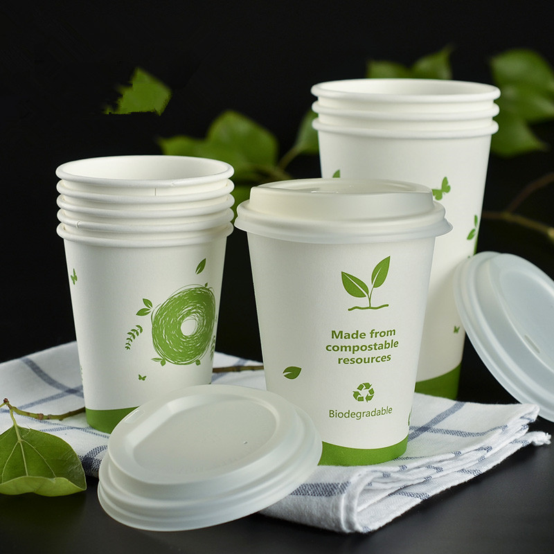 The original design of disposable paper cups ecological paper PLA film