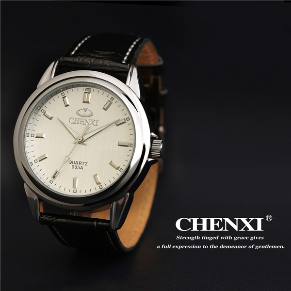 China Watch Supplier Stainless Steel Wristwatches Man Black White Classic Quartz Watch Business Man Watches