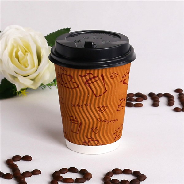 custom logo printed ripple paper cup / hot paper coffee cup / paper for paper cup