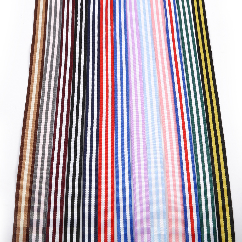 Superior Quality Polyester Wired Craft Ribbon , Red White Blue Custom Jacquard Ribbon For Clothing