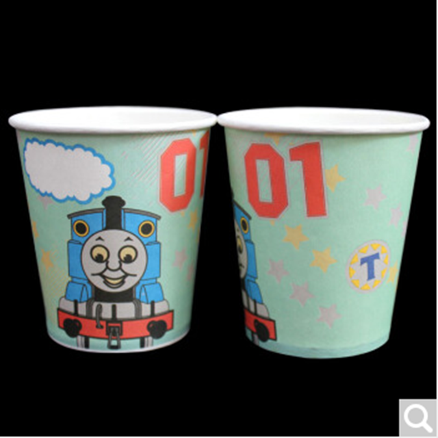 Birthday party supplies holiday cartoon paper cups for hot water drinking