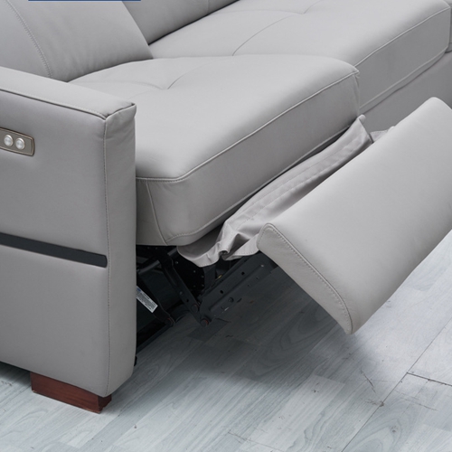 Modern Minimalist Leather Sofa Living Room L-Shaped Chaise Longue Corner Cowhide Functional Sofa