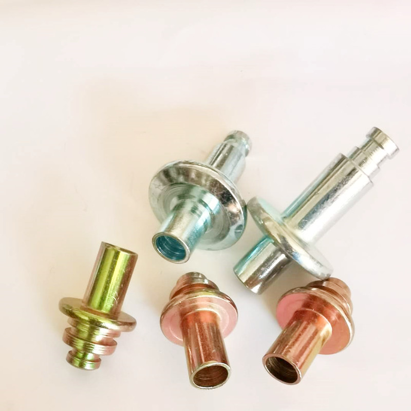 yellow zinc plated special shape step solid rivet