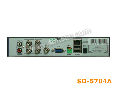 4 Channel H.264 real-time high compression RS485 PTZ Control CCTV DVR(SD-5704A)