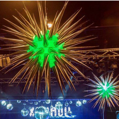 Inflatable Thorn Star with Lights Inside for Party, Ceremony and Event Decoration