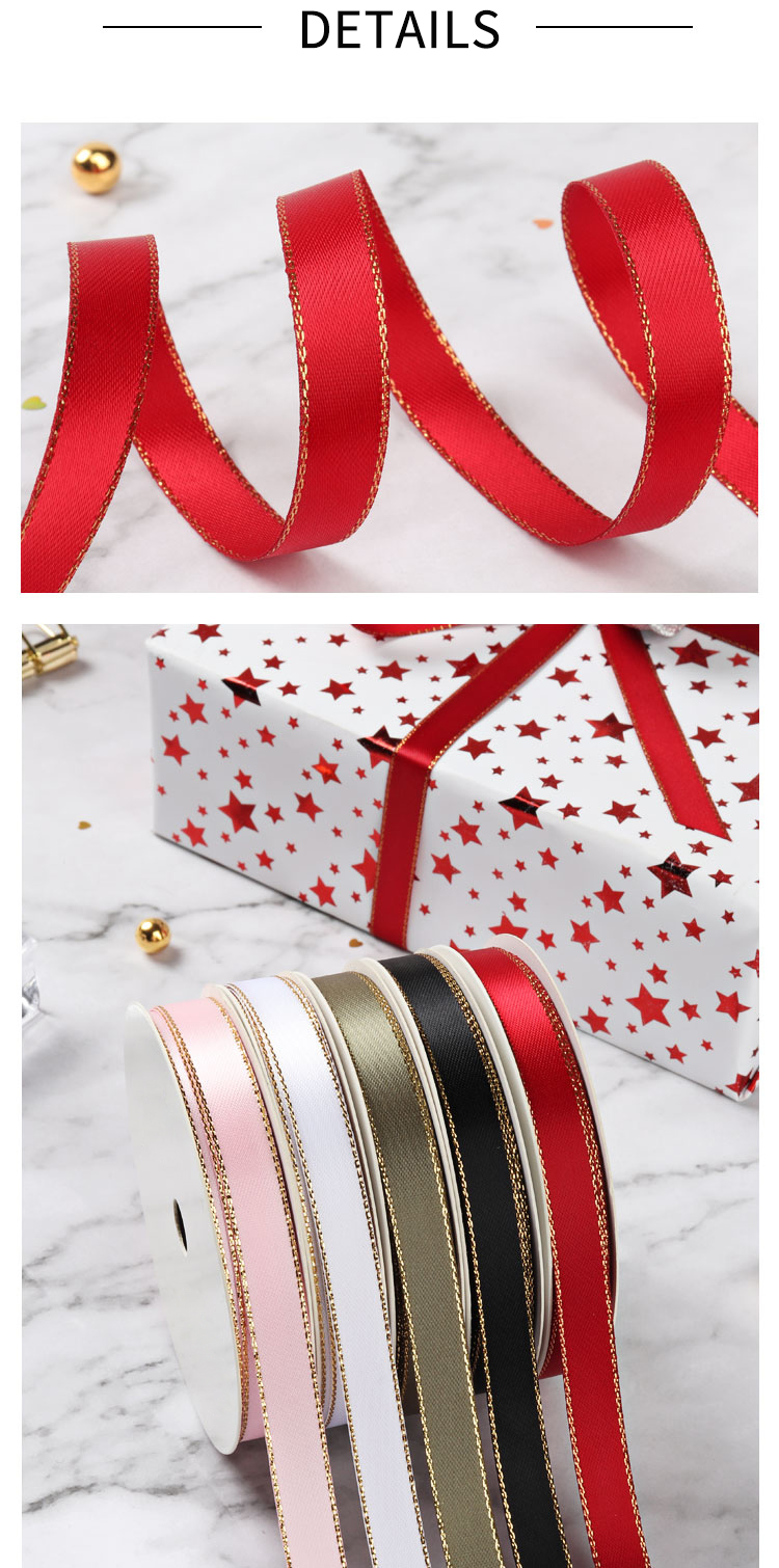 2020 New Luxury Satin Ribbon Custom Logo For Cake Packing