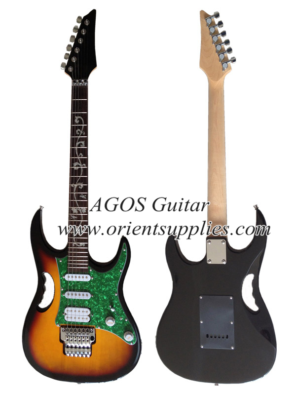 39" Electric Guitar - Ibanez style with handle and pearl loid pickguard AG39-IB7