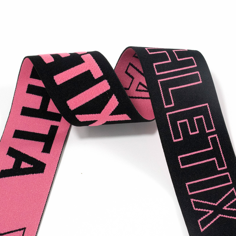 Heat Transfer Soft Waistband Customized Printed Hot Sale Garment Jacquard 40mm Woven Elastic Band Belt For Underwear